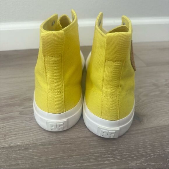 NEW! Pf Flyers Hi All American Aurora Sneaker Canvas Yellow Mens 9.5 Womens 11 - Picture 4 of 10